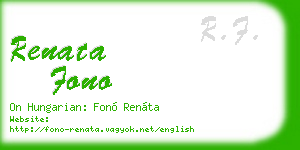 renata fono business card