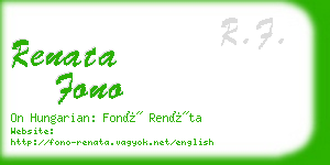 renata fono business card